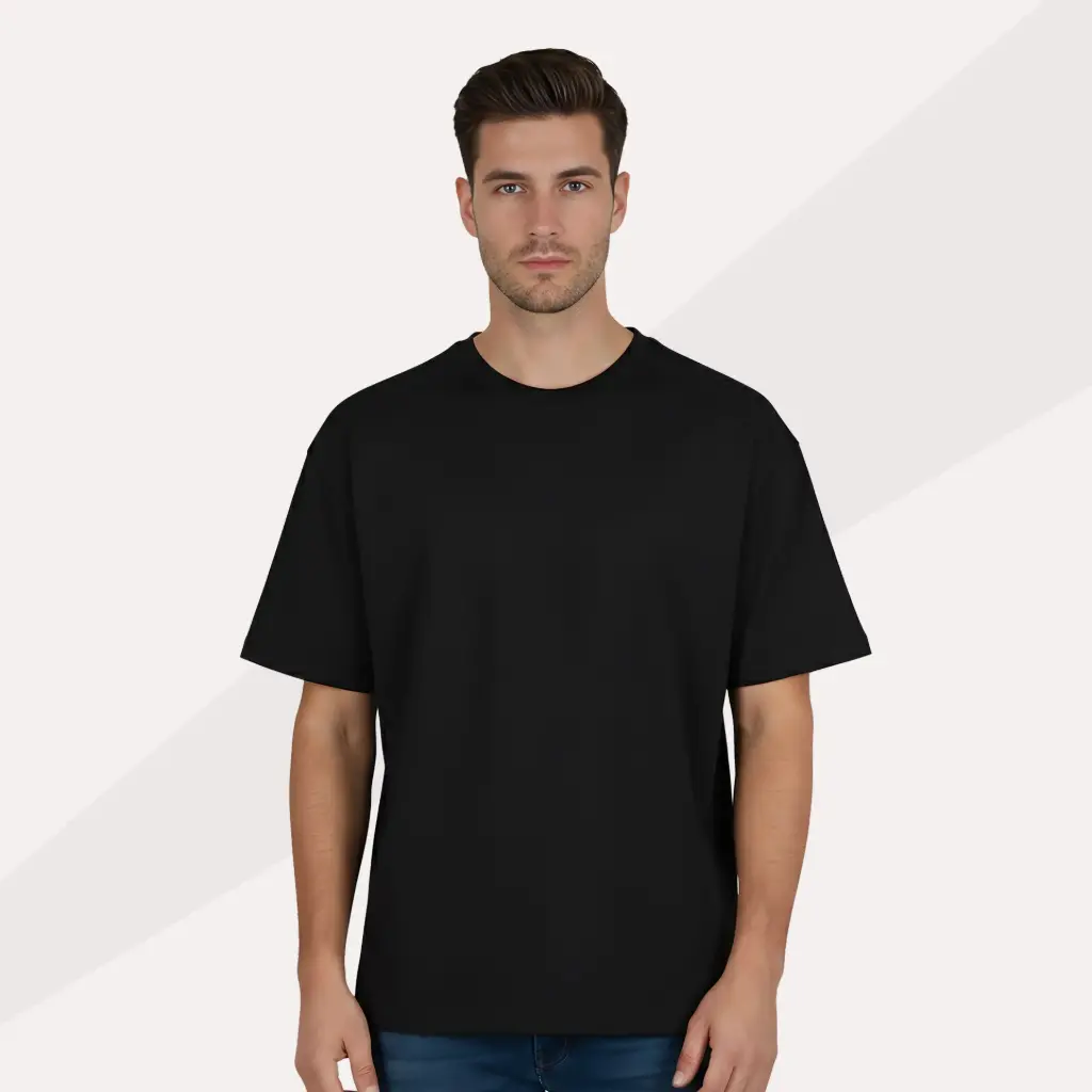 Terry Cotton Oversized Crew Neck 