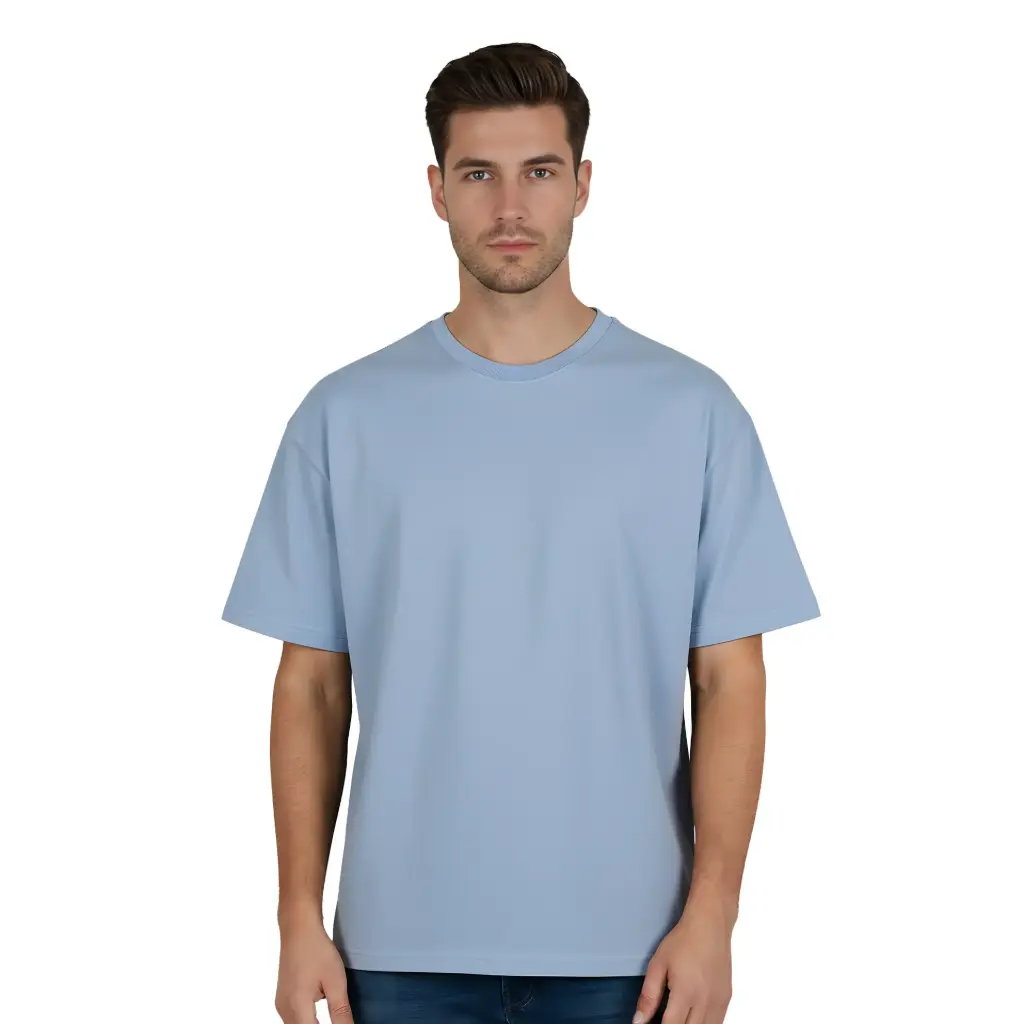Terry Cotton Oversized Crew Neck 