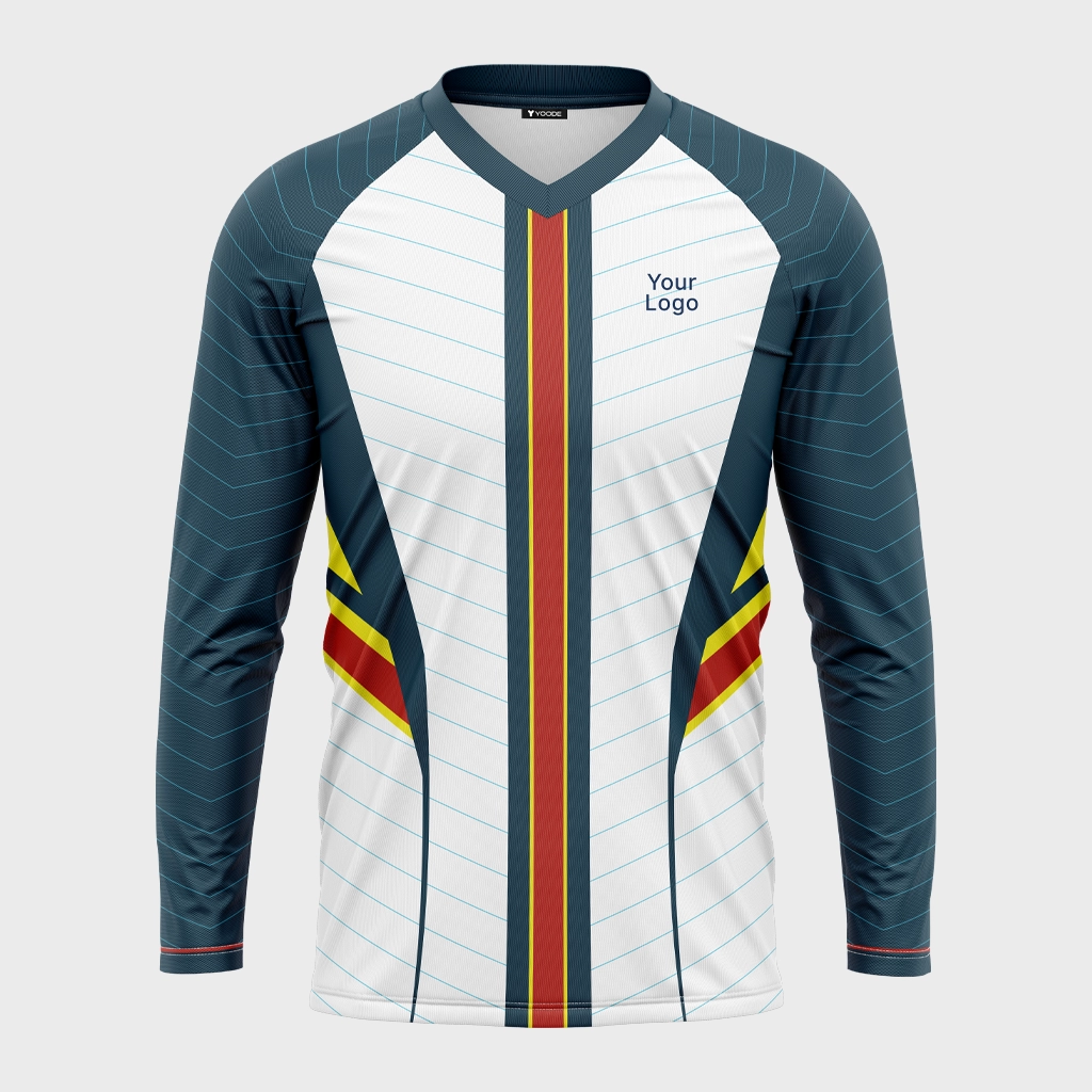  AOP Men V-Neck Raglan Full Sleeve Jersey