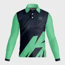 AOP Men Polo Set-in Full Sleeve Jersey