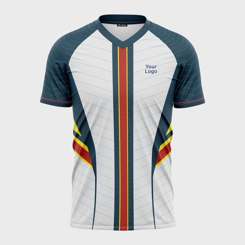 AOP Men V-Neck Raglan Half Sleeve Jersey 