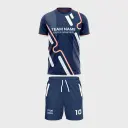AOP Men Crew Neck Set-in Half Sleeve Jersey + Shorts 