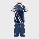 AOP Men Crew Neck Raglan Half Sleeve Jersey + Shorts 