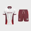 Men's Mandarin Collar Set-in Half Sleeve Jersey + Shorts 