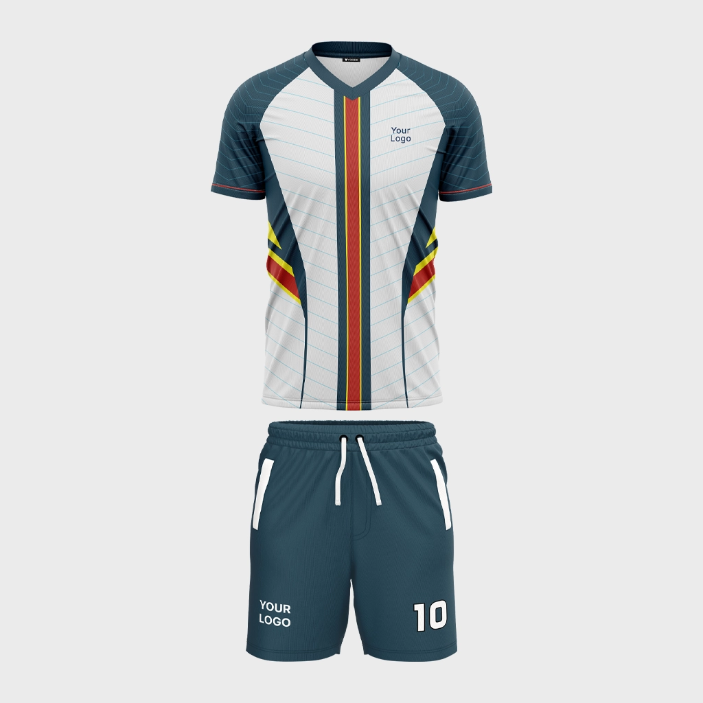 AOP Men V-Neck Raglan Half Sleeve Jersey + Shorts 