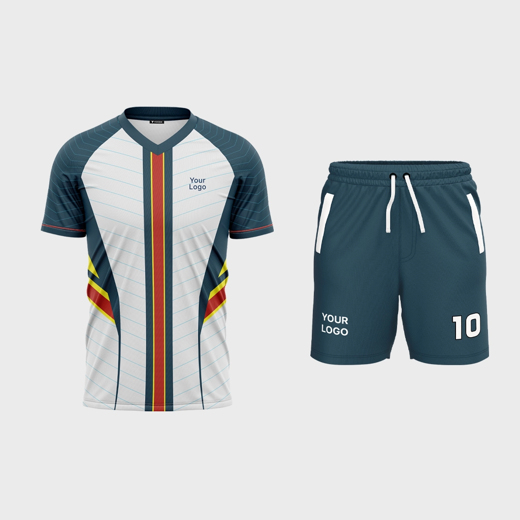 Men's V-Neck Raglan Half Sleeve Jersey + Shorts 