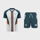 Men's V-Neck Raglan Half Sleeve Jersey + Shorts 