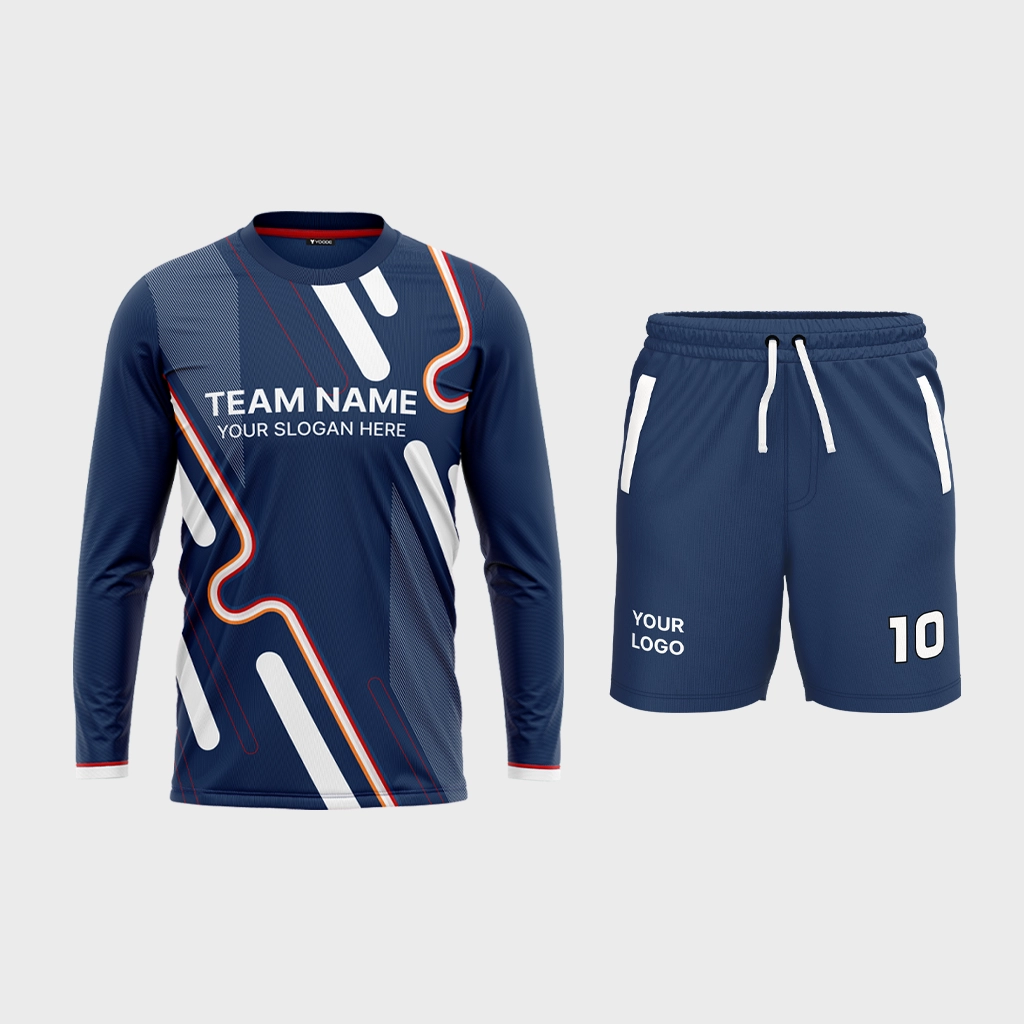 Men's Crew Neck Set-in Full Sleeve Jersey + Shorts 