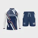 Men's Crew Neck Raglan Full Sleeve Jersey + Shorts 