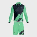 AOP Men Polo Set-in Full Sleeve Jersey + Shorts