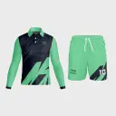 Men's Polo Set-in Full Sleeve Jersey + Shorts