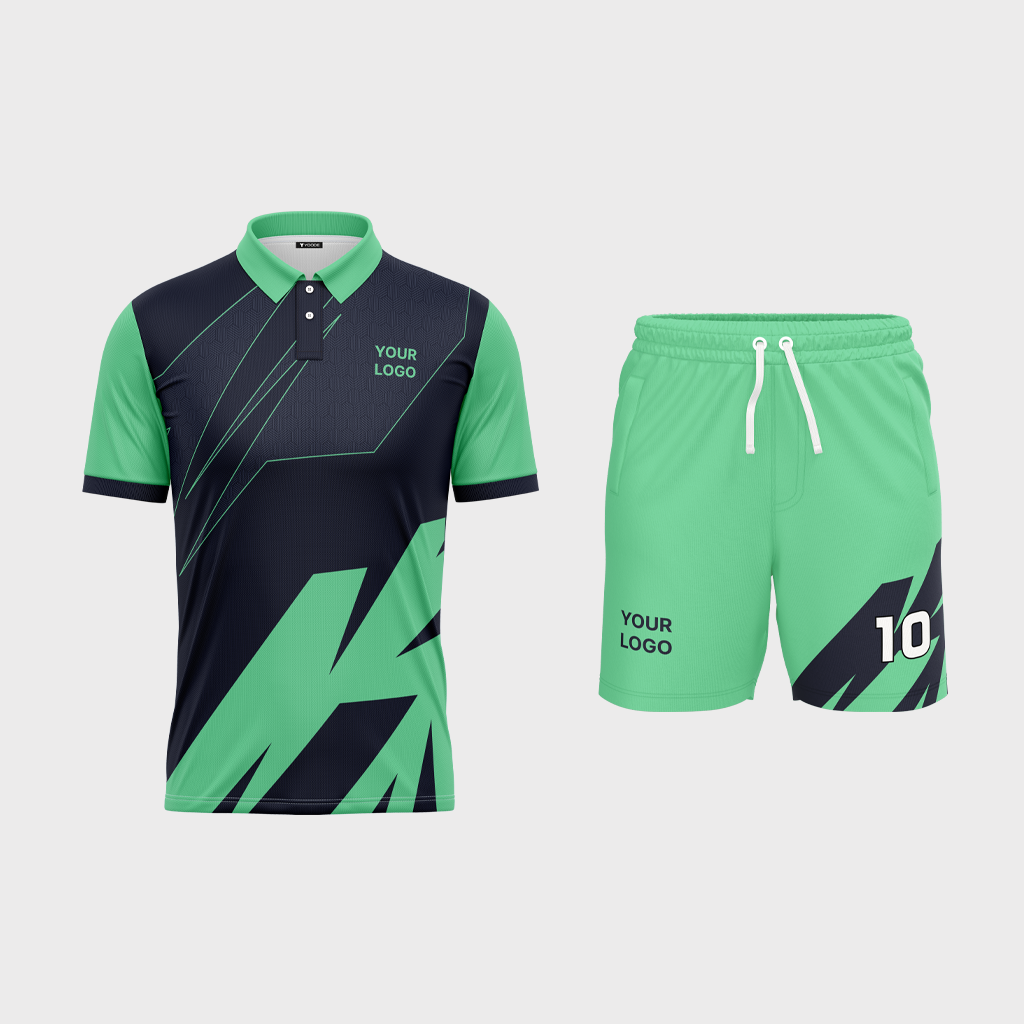 Men's Polo Set-in Half Sleeve Jersey + Shorts
