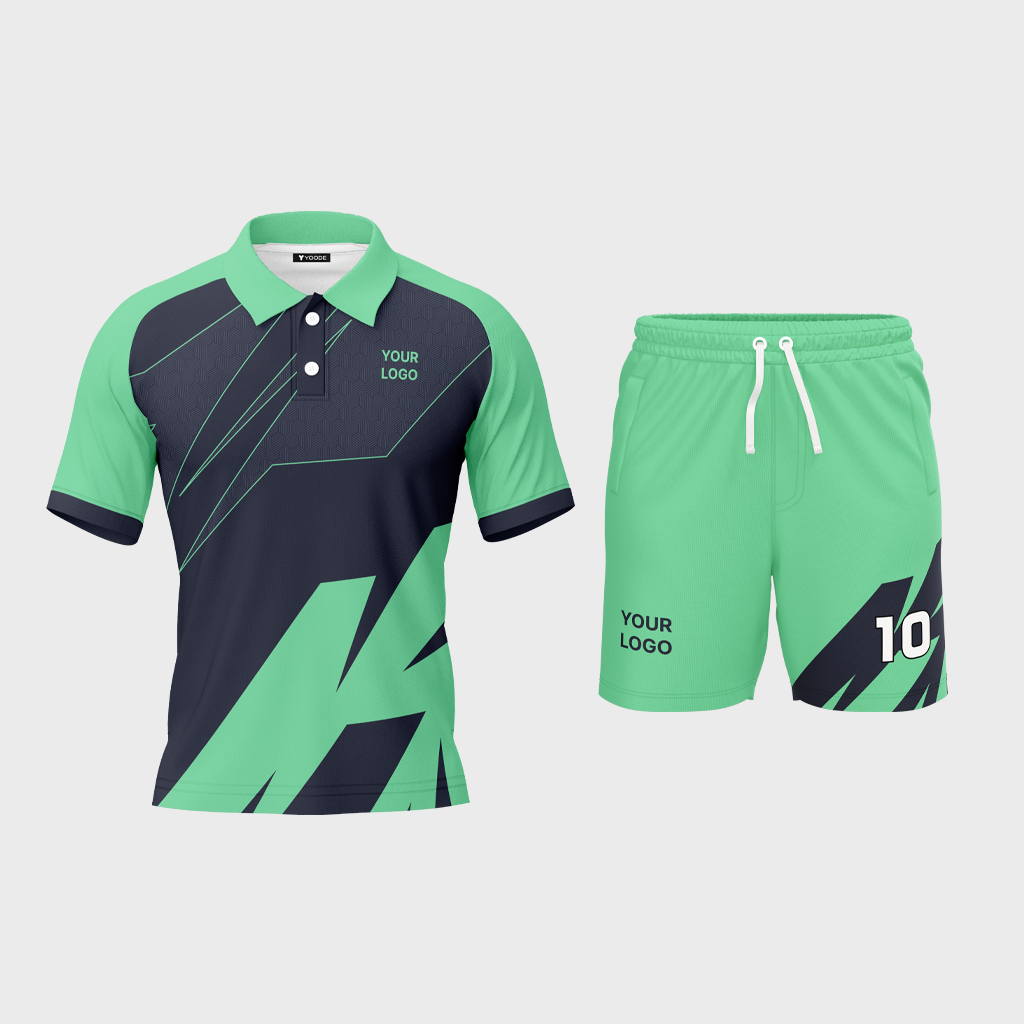 Men's Polo Raglan Half Sleeve Jersey + Shorts