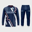 AOP Men Crew Neck Set-in Full Sleeve Jersey + Track Pants 