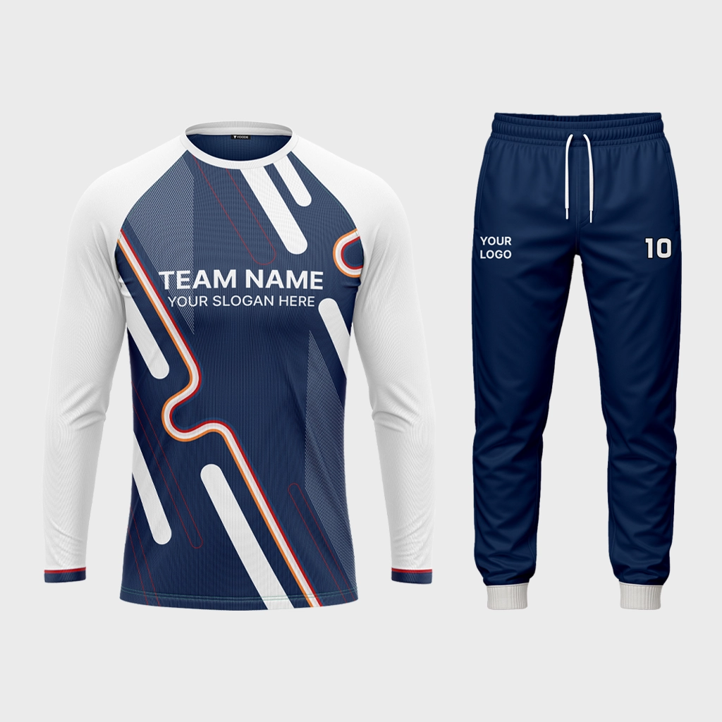 AOP Men Crew Neck Raglan Full Sleeve Jersey + Track Pants 