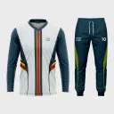 AOP Men V-Neck Set-in Full Sleeve Jersey + Track Pants 