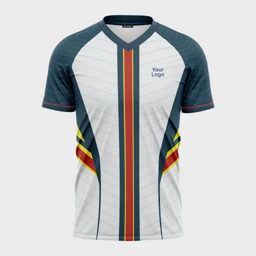 AOP Men V-Neck Raglan Half Sleeve Jersey 