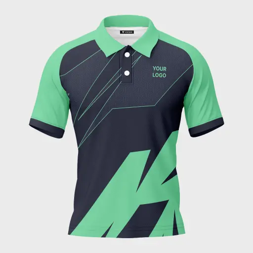 AOP Men Polo Raglan Half Sleeve Jersey 