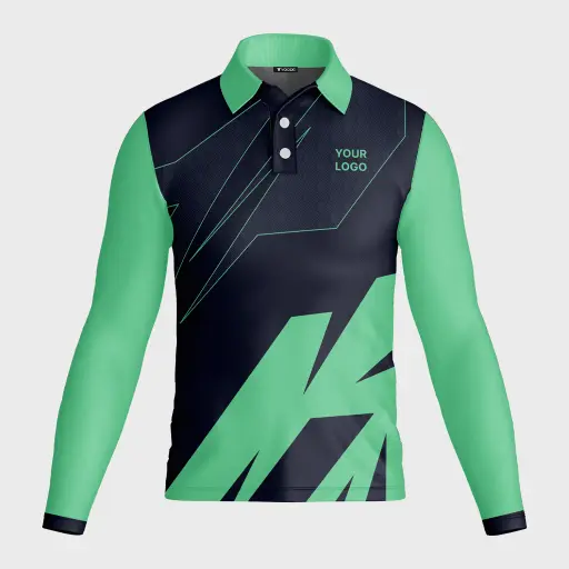 AOP Men Polo Set-in Full Sleeve Jersey