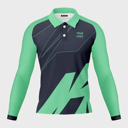 AOP Men Polo Raglan Full Sleeve Jersey 