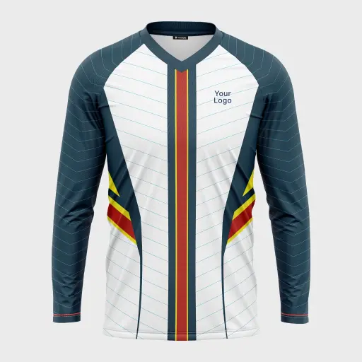  AOP Men V-Neck Raglan Full Sleeve Jersey