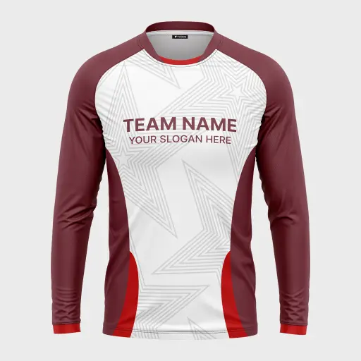 AOP Men Mandarin Collar Raglan Full Sleeve Jersey 