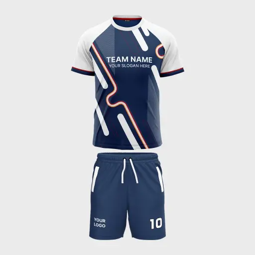 AOP Men Crew Neck Raglan Half Sleeve Jersey + Shorts 