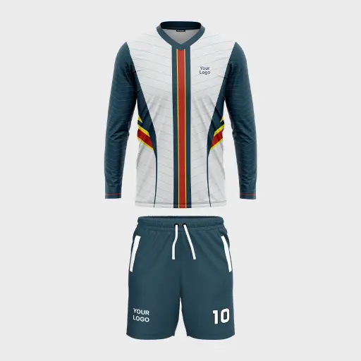 AOP Men V-Neck Full Set-in Sleeve Jersey + Shorts 