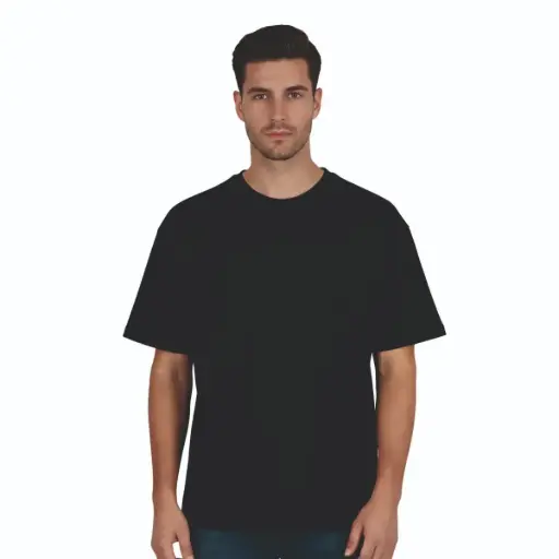 Terry Cotton Oversized Crew Neck 